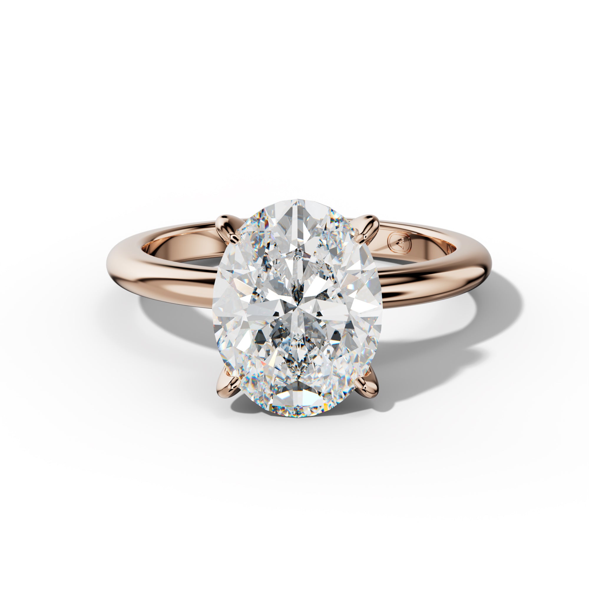 Natalie Oval Diamond Engagement Ring